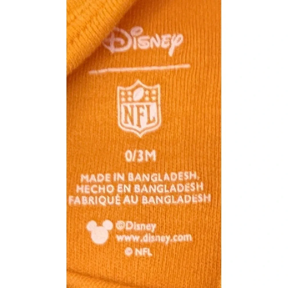 NFL Steelers Baby Bodysuit Set of 2 Disney Mickey Infant 0-3M Football‎